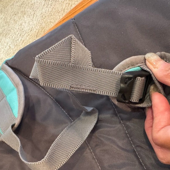 NEW Samsonite Wanber 3 Backpack Turquoise Grey 18โx14โx5.5โ Sling Strap 52โ - Picture 4 of 14